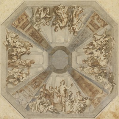 Study for The Triumph of Apollo for the Ceiling of the Sala delle Muse, Museo Pio-Clementino, Vatican by Tommaso Maria Conca